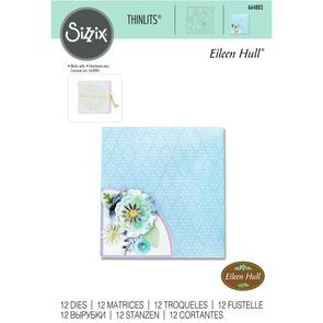 Sizzix Thinlits Die Set 12PK - Folio Page, Pocket & Flowers
