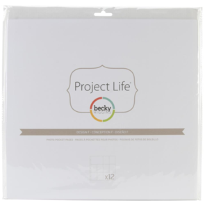 American Crafts Project Life Photo Pocket Pages 12/Pkg - Design F