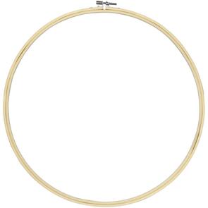 Cousin Natural Wood Hoop 14" (for 365 Days of Kiwi Cross Stitch)