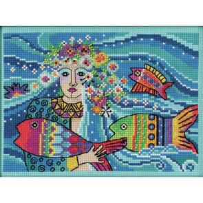 Mill Hill Laurel Burch Counted Cross Stitch Kit 7"X5"