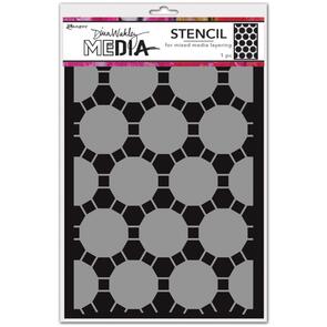 Ranger Ink Dina Wakley Media Stencils 9"X6" - Connected Dots