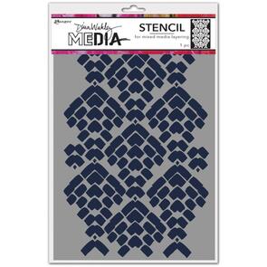 Ranger Ink Dina Wakley Stencils 9"X6" - Mosaic Cobblestone