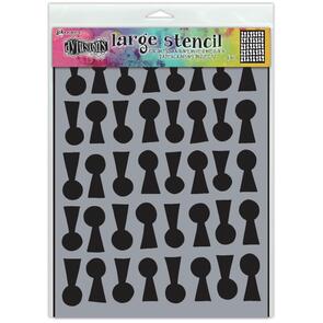 Ranger Ink Dylusions Stencils 9"X12" - Lock 'n' Roll