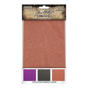 Idea-Ology Tim Holtz Adhesive Deco Sheets 4"X6" 12/Pkg - Halloween