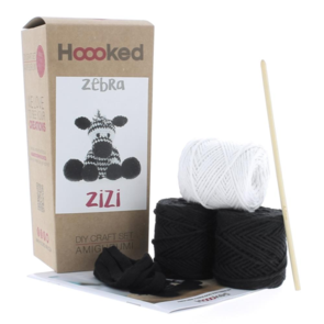 Hoooked Amigurumi Kit : Zebra Zizi - Noir