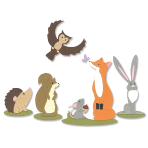 Sizzix Thinlits Dies By Josh Griffiths 10/Pkg - Forest Animals #1