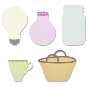Sizzix Thinlits Dies By Alexis Trimble 9/Pkg - Floral Vessels