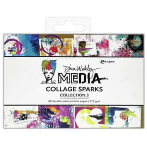 Ranger Ink Dina Wakley Media Collage Sparks - Collection 3