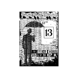 Stampers Anonymous Tim Holtz Cling Stamp 2.5"X3.5" - Optimist