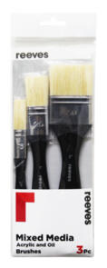 Reeves Mixed Media Hog Spalter Brush Pack/3