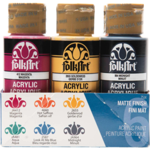 FolkArt Acrylic 59ml Under The Sea Paints - Set Of 6