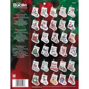 Bucilla Cross Stitch Kit, Ornaments - Tiny Stockings