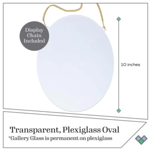 FolkArt Gallery Glass - Large Surface Oval 10x8"