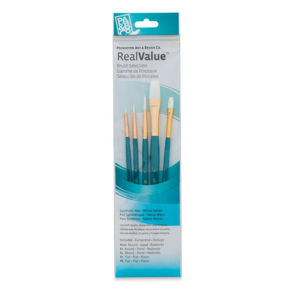 Princeton Real Value SH White Pack (Round 000, 2, 4, Flat 2, 6)