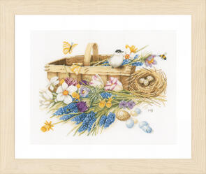 Lanarte Cross Stitch Kit - Spring flowers