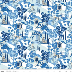 Liberty Garden Party - Garden Follies - Blue China