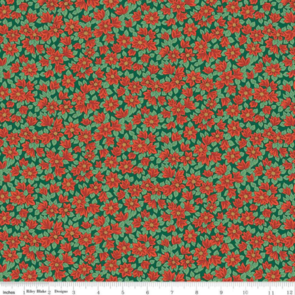 Liberty Festive Greetings - Peaceful Poinsettias A