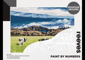 Reeves paint by Number - Mountain Grazers