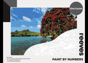 Reeves paint By Numbers - Pohutakawa