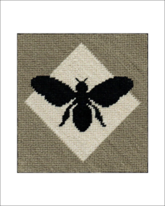 The Kiwi Stitch & Knit Co Bee Needlepoint Pattern