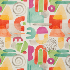 Swafing Wilma Geometric Pattern Cotton Canvas 200gsm