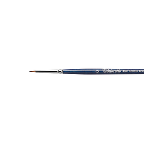 Tintoretto 450 Bronzo Synthetic - Round Brush, Short Handle