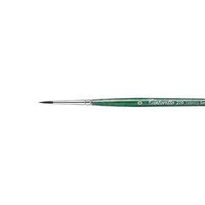 Tintoretto 270 Smeraldo Synthetic - Round Brush, Short Handle