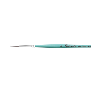 Tintoretto 853 Plum Synthetic - Extra Long Round Brush, Short Handle