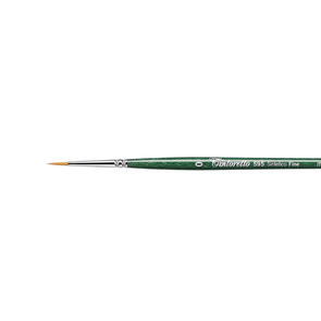 Tintoretto 595 Thin Synthetic Fibre - Round Brush, Short Handle
