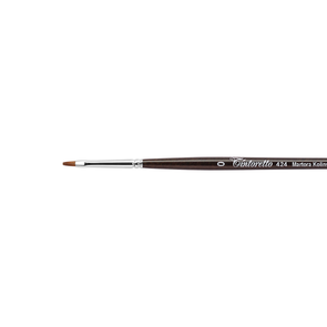 Tintoretto 424 Kolinsky Sable - Flat Brush, Short Handle