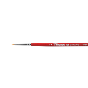 Tintoretto 730 Gold Synthetic - Short Round Brush, Short Handle