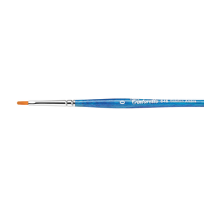 Tintoretto 846 Amber Synthetic - Filbert Brush, Short Handle