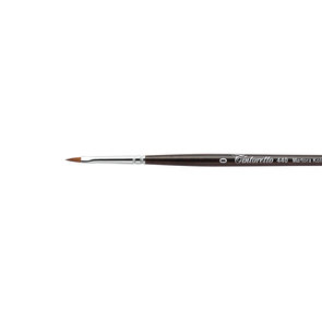 Tintoretto 440 Kolinsky Sable - Cat's Tongue Brush, Short Handle
