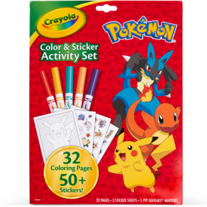 Crayola Color & Sticker Activity Set - Pokemon