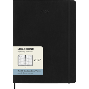 Moleskine Diary 12 Month Monthly SC XL Black 2027