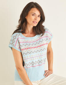 Sirdar Fairisle Pullover - Knitting Kit / Pattern