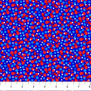Northcott Pizzaz - Dots - Fireworks