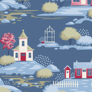 Tilda Village Life || Village  - Blue