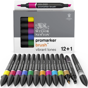 Winsor & Newton Promarker Brush 12 Vibrant Set