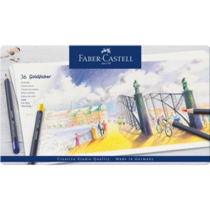 Faber-Castell Goldfaber Colour Pencils - Tin of 36