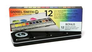 Daniel Smith 12 Color Hand Poured Half Pan Set Tin
