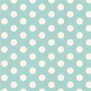 Tilda Fabric - Basics - Medium Dots Teal