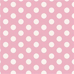 Tilda Fabric Basics - Medium Dots Pink