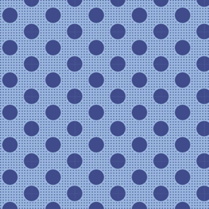 Tilda Medium Dots - Denim Blue