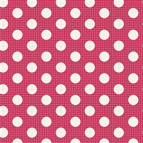 Tilda Fabric - Basics - Medium Dots Red