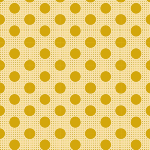 Tilda Medium Dots - Flaxen Yellow