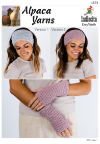 Alpaca Yarns Crochet Headband & Hand Warmers - Crochet Pattern / Kit