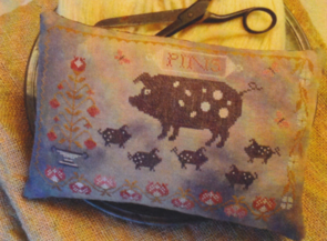 Stacy Nash Primitives Spotted Pigs Pinkeep - Chart