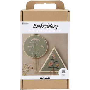 Creativ Company Craft Kit - Embroidery, Dusty Green