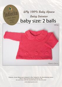 Alpaca Yarns 1916 Daisy Sweater - Knitting Pattern
